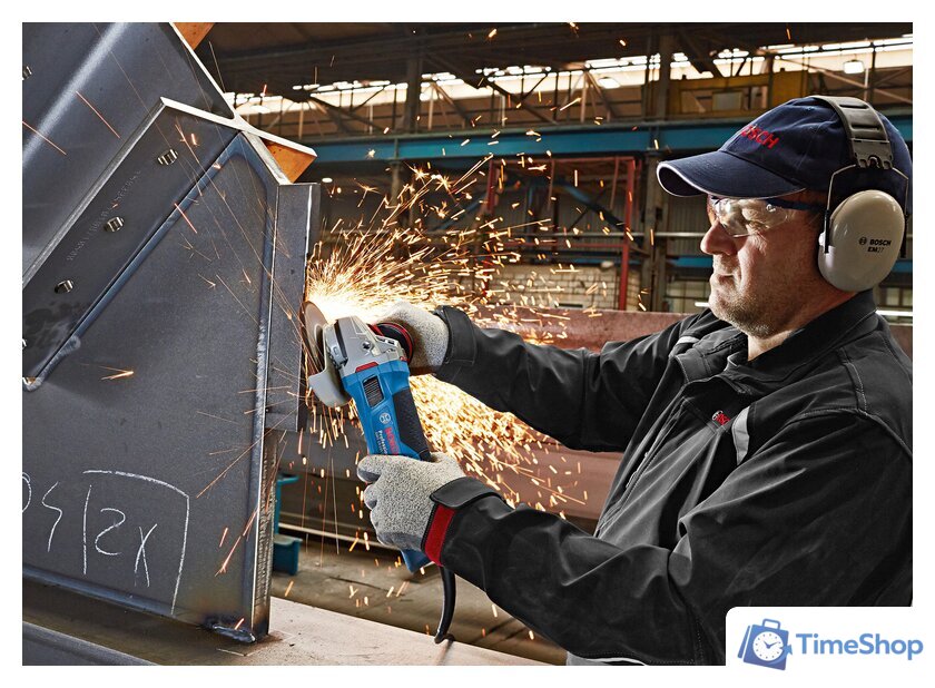 Угловая шлифмашина Bosch GWS 19-125 CI Professional [060179N002] - Изображение №3 — Интернет-магазин Time-Shop