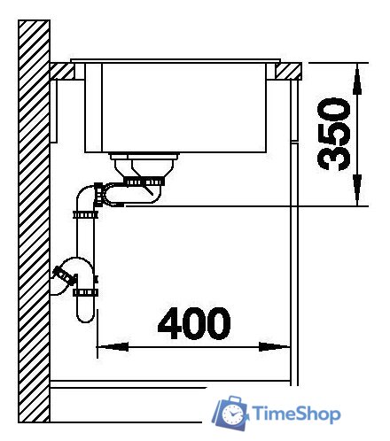 Кухонная мойка Blanco Pleon 9 527636 (левая, черный) - Изображение №5 — Интернет-магазин Time-Shop