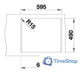 Кухонная мойка Blanco Pleon 6 523686 (антрацит) - Изображение №5 — Интернет-магазин Time-Shop