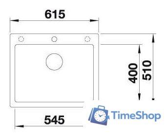 Кухонная мойка Blanco Pleon 6 523686 (антрацит) - Изображение №4 — Интернет-магазин Time-Shop