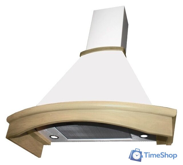 Кухонная вытяжка Elikor Ротонда 90П-650-П3Д (бежевый/дуб неокрашеный) (941556) - Изображение №1 — Интернет-магазин Time-Shop