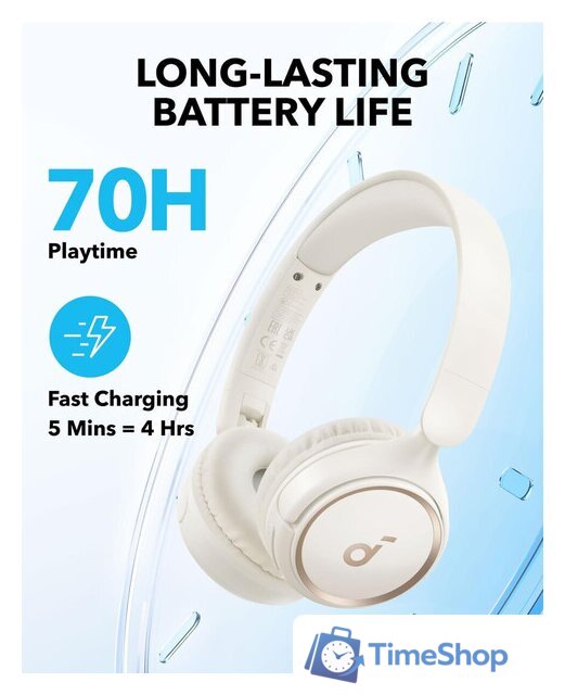 Наушники Anker Soundcore H30i (белый) - Изображение №3 — Интернет-магазин Time-Shop