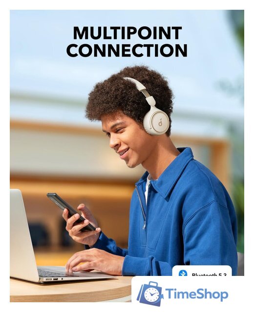 Наушники Anker Soundcore H30i (белый) - Изображение №5 — Интернет-магазин Time-Shop