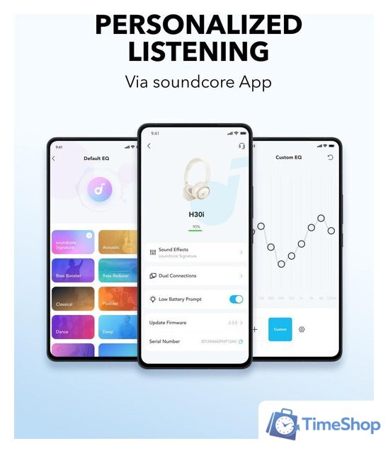 Наушники Anker Soundcore H30i (белый) - Изображение №7 — Интернет-магазин Time-Shop