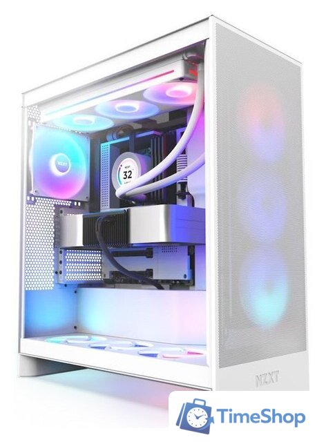 Корпус NZXT H7 Flow RGB 2024 CM-H72FW-R1 - Изображение №1 — Интернет-магазин Time-Shop
