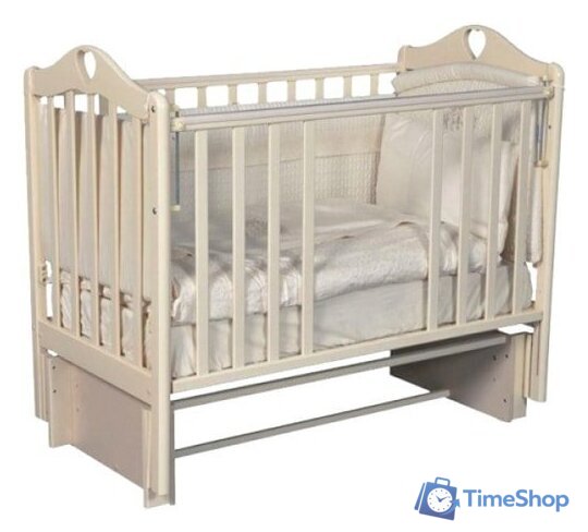 Классическая детская кроватка Антел Каролина-3/5 (слоновая кость) - Изображение №2 — Интернет-магазин Time-Shop
