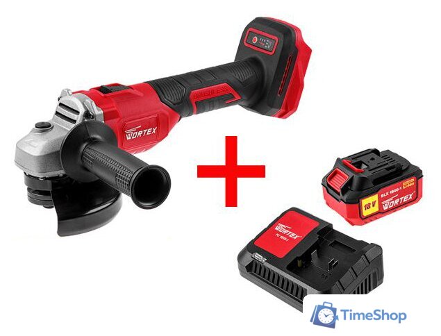 Угловая шлифмашина Wortex LX CAG 1812-1 E 0329192 (с 1-им АКБ) - Изображение №1 — Интернет-магазин Time-Shop