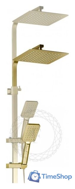Душевая система  Filarete Waterfall FL2010 (матовое золото) - Изображение №4 — Интернет-магазин Time-Shop