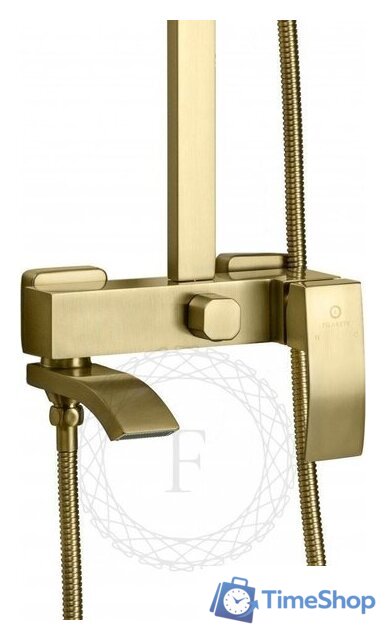Душевая система  Filarete Waterfall FL2010 (матовое золото) - Изображение №3 — Интернет-магазин Time-Shop