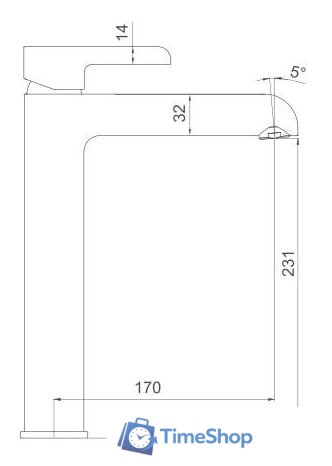 Смеситель Gappo G1003-16 - Изображение №2 — Интернет-магазин Time-Shop