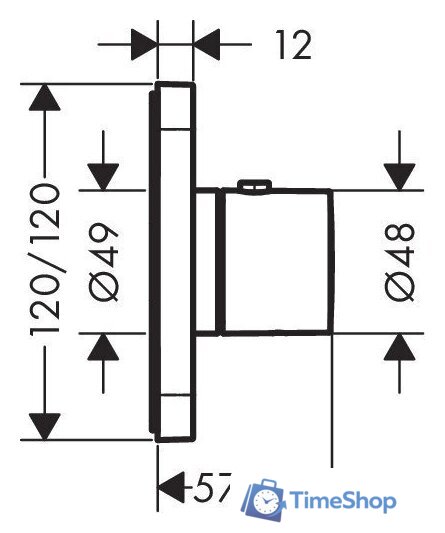 Смеситель без скрытого механизма Axor Citterio E 36702000 - Изображение №2 — Интернет-магазин Time-Shop