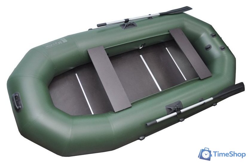 Гребная лодка Муссон Н-300 С (зеленый) - Изображение №4 — Интернет-магазин Time-Shop
