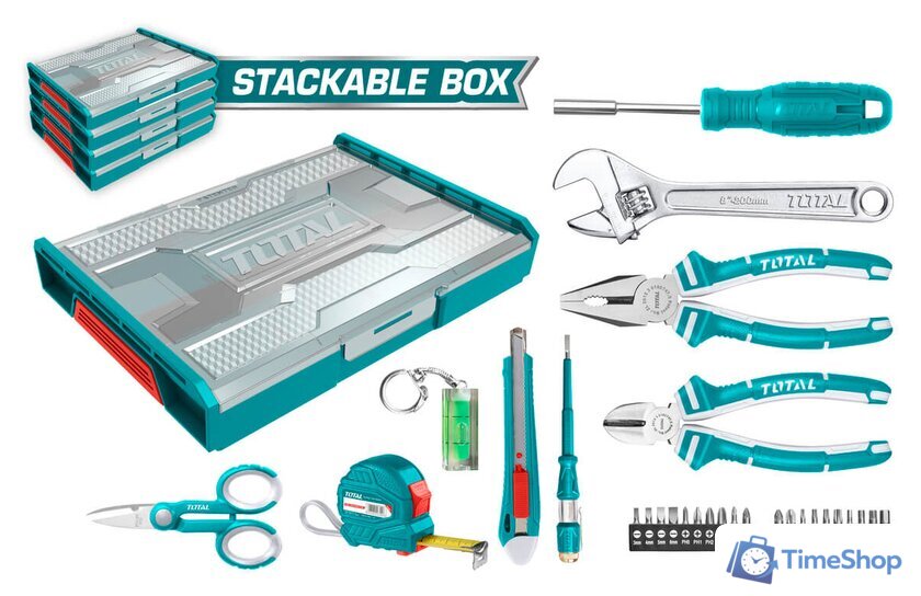 Набор домашнего мастера Total THKTV02H291 (29 предметов) - Изображение №1 — Интернет-магазин Time-Shop