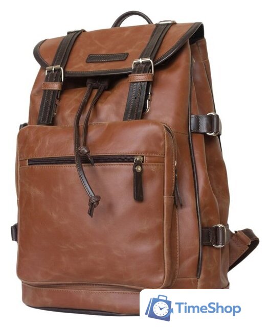 Городской рюкзак Carlo Gattini Volturno 3004-03 (коньяк/темно-коричневый) - Изображение №1 — Интернет-магазин Time-Shop