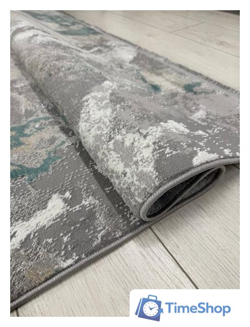 Ковер для жилой комнаты Radjab Carpet Афина Прямоугольник 9012A 12892RK (3x5, Grey/Green) - Изображение №6 — Интернет-магазин Time-Shop