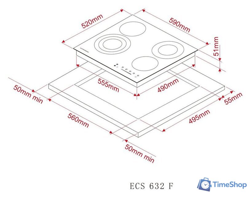 Варочная панель KUPPERSBERG ECS 632 F - Изображение №6 — Интернет-магазин Time-Shop