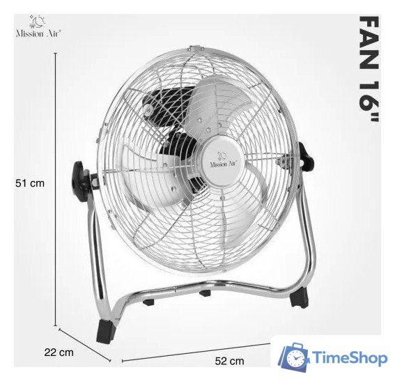 Вентилятор Mission Air FAN 16 - Изображение №7 — Интернет-магазин Time-Shop