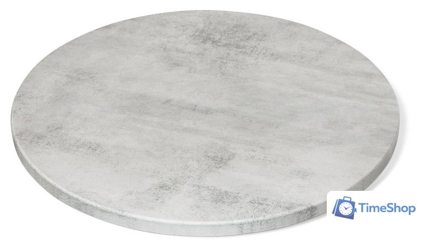 Кухонный стол Sheffilton SHT-TU2-1/80 МДФ (хром лак/бетон светлый) - Изображение №2 — Интернет-магазин Time-Shop