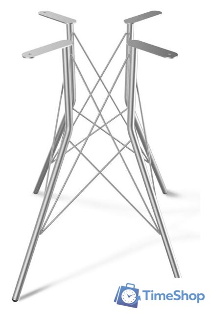 Кухонный стол Sheffilton SHT-TU2-1/80 МДФ (хром лак/бетон светлый) - Изображение №6 — Интернет-магазин Time-Shop
