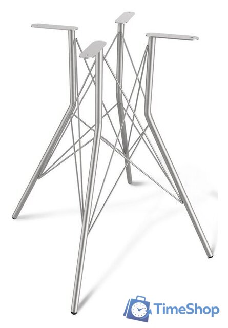 Кухонный стол Sheffilton SHT-TU2-1/80 МДФ (хром лак/бетон светлый) - Изображение №5 — Интернет-магазин Time-Shop