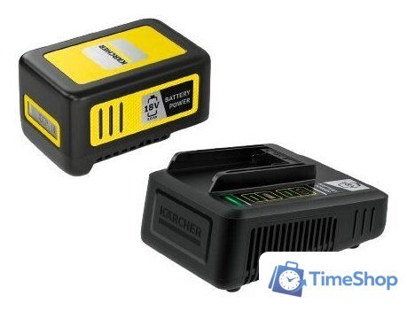 Аккумулятор с зарядным устройством Karcher Battery Power 18/50 2.445-063.0 (18В/5 Ач + 18В) - Изображение №1 — Интернет-магазин Time-Shop