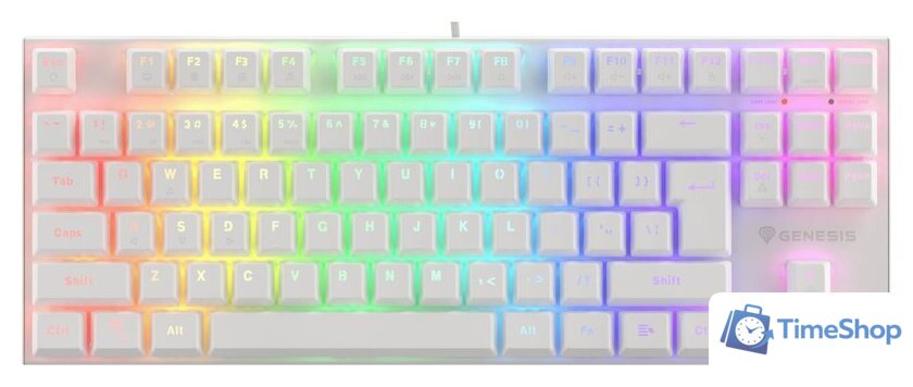 Клавиатура Genesis Thor 303 TKL RGB (белый, нет кириллицы) - Изображение №1 — Интернет-магазин Time-Shop