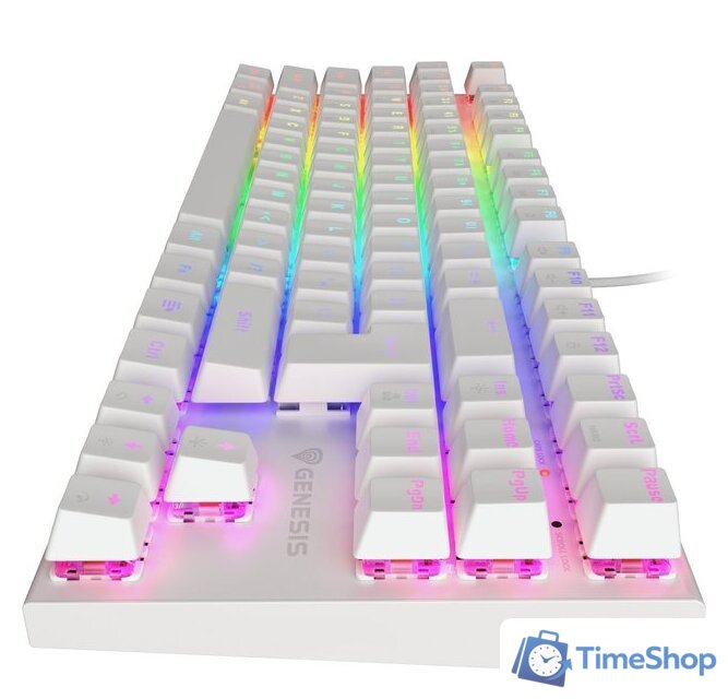 Клавиатура Genesis Thor 303 TKL RGB (белый, нет кириллицы) - Изображение №4 — Интернет-магазин Time-Shop