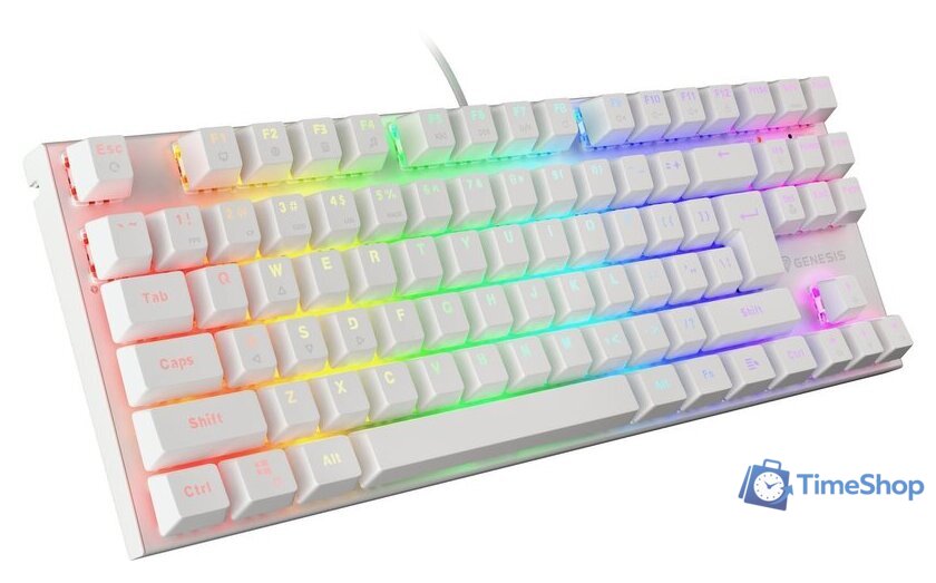 Клавиатура Genesis Thor 303 TKL RGB (белый, нет кириллицы) - Изображение №2 — Интернет-магазин Time-Shop