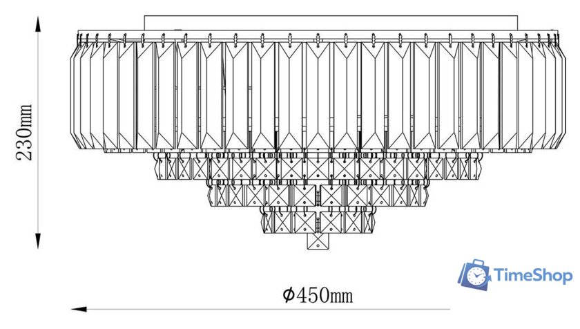 Припотолочная люстра Escada Delicacy 2112/6P Gold - Изображение №5 — Интернет-магазин Time-Shop