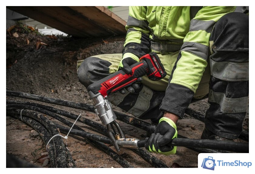 Инструмент для болтовых соединителей и наконечников Milwaukee M18 M18BSBT-202X 4933493289 (с 2-мя АКБ, кейс) - Изображение №7 — Интернет-магазин Time-Shop