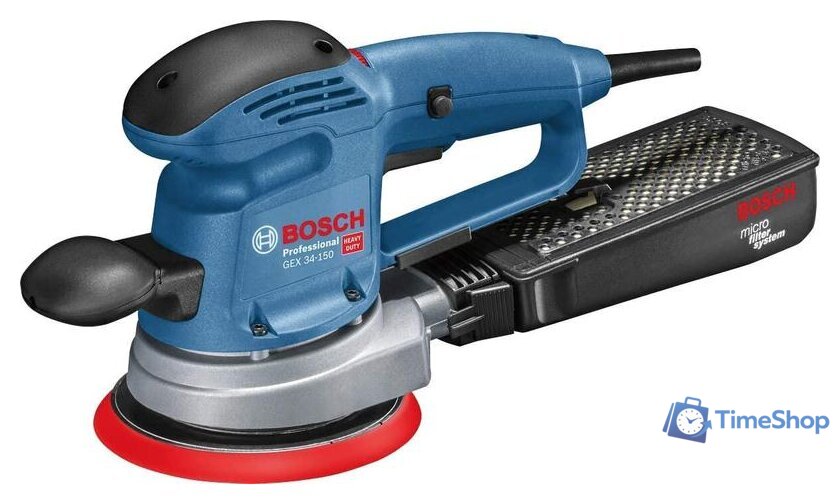 Эксцентриковая шлифмашина Bosch GEX 34-150 Professional 0601372800 - Изображение №1 — Интернет-магазин Time-Shop