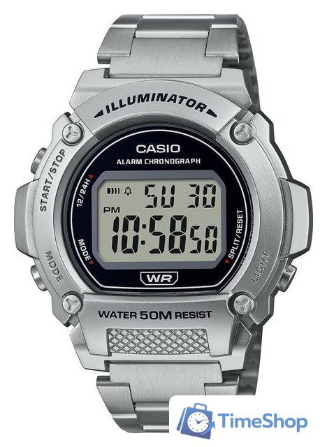 Наручные часы Casio Illuminator W-219HD-1A - Изображение №1 — Интернет-магазин Time-Shop