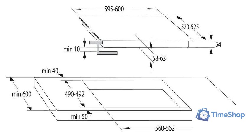 Варочная панель Gorenje GI6421BX - Изображение №8 — Интернет-магазин Time-Shop