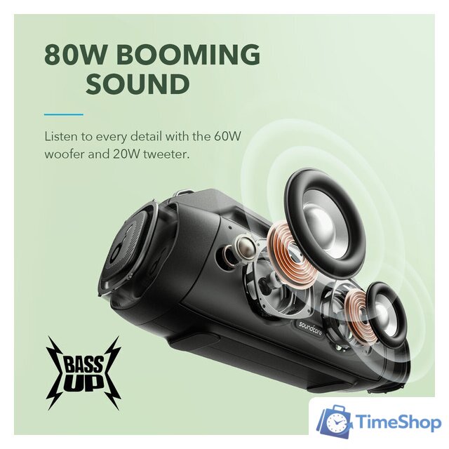 Беспроводная колонка Anker Soundcore Motion Boom Plus - Изображение №3 — Интернет-магазин Time-Shop
