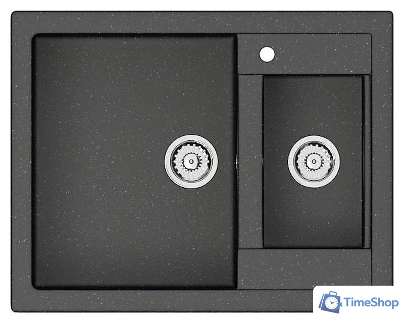 Кухонная мойка MARRBAXX Карельский камень модель 19/Q4 (черный) - Изображение №1 — Интернет-магазин Time-Shop