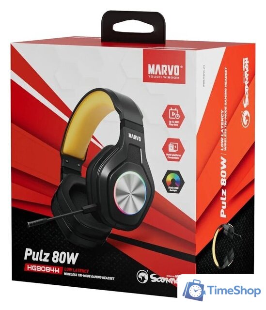 Наушники Marvo Pulz 80W HG9084W - Изображение №6 — Интернет-магазин Time-Shop