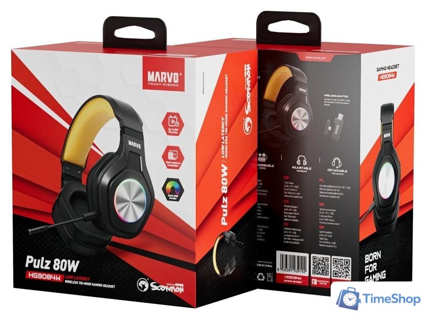 Наушники Marvo Pulz 80W HG9084W - Изображение №7 — Интернет-магазин Time-Shop