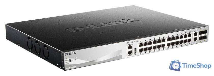 Управляемый коммутатор 3-го уровня D-Link DGS-3130-30PS/B1A - Изображение №2 — Интернет-магазин Time-Shop