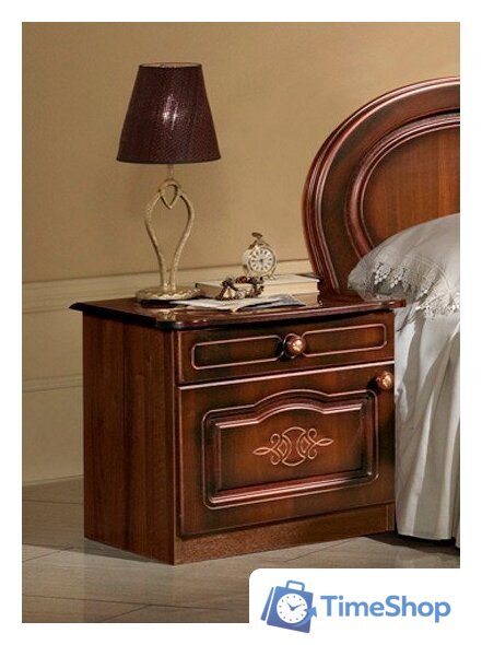 Тумба ФорестДекоГрупп Щара правая (орех) - Изображение №1 — Интернет-магазин Time-Shop