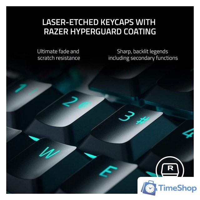 Клавиатура Razer Deathstalker V2 Pro Wireless (черный, Razer Low Profile Optical Purple, нет кириллицы) - Изображение №12 — Интернет-магазин Time-Shop