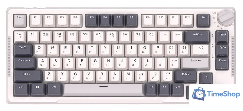 Клавиатура Royal Kludge RK-H81 RGB White Night (RK Cyan) - Изображение №2 — Интернет-магазин Time-Shop