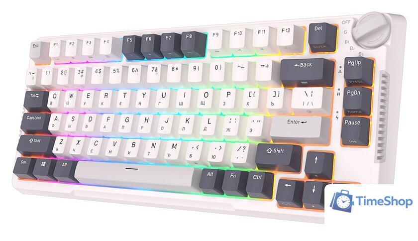Клавиатура Royal Kludge RK-H81 RGB White Night (RK Cyan) - Изображение №3 — Интернет-магазин Time-Shop
