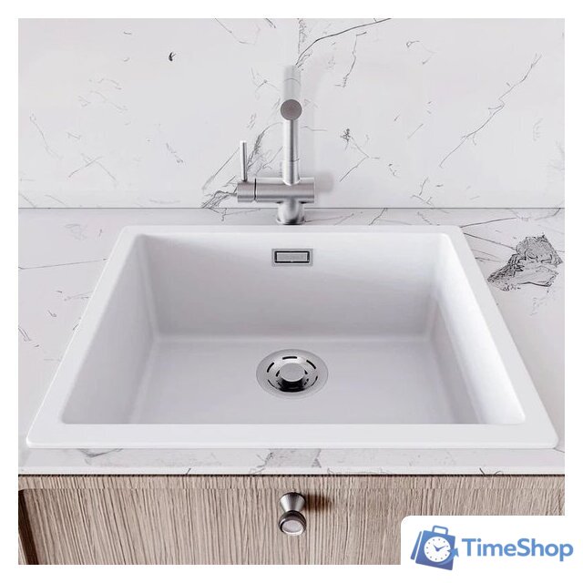 Кухонная мойка Globalo Aurilio 60.1 White Clean Tech - Изображение №3 — Интернет-магазин Time-Shop