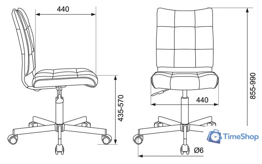 Офисное кресло Бюрократ CH-330M/VELV20 (бежевый) - Изображение №5 — Интернет-магазин Time-Shop