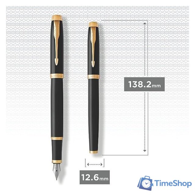 Ручка перьевая Parker IM Metal Black GT 1931645 - Изображение №6 — Интернет-магазин Time-Shop