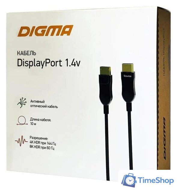 Кабель Digma BHP DP 1.4-10 (10 м, черный) - Изображение №3 — Интернет-магазин Time-Shop