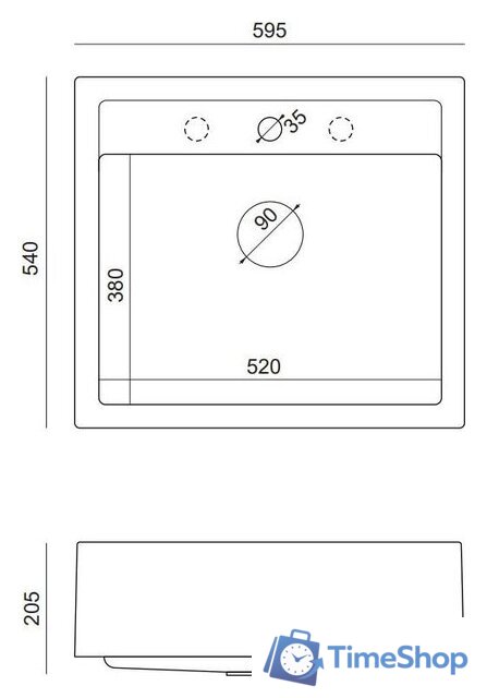 Кухонная мойка Quadron HCQB6054U8_BS - Изображение №6 — Интернет-магазин Time-Shop