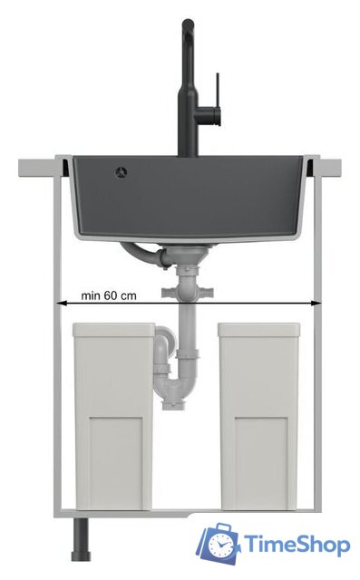 Кухонная мойка Quadron HCQB6054U8_BS - Изображение №5 — Интернет-магазин Time-Shop
