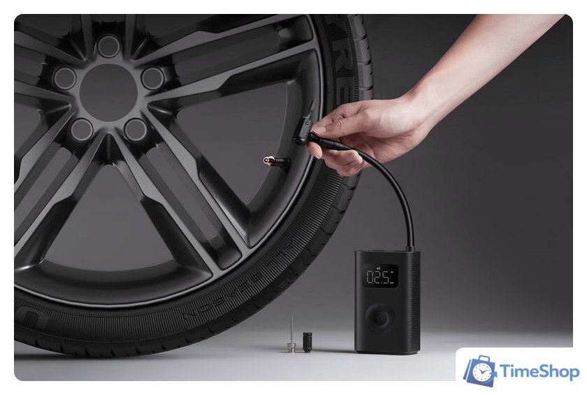 Автомобильный компрессор Xiaomi Mi Portable Electric Air Compressor 2 BHR7112GL (международная версия) - Изображение №6 — Интернет-магазин Time-Shop