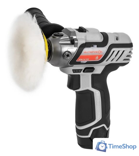 Полировальная машина Интерскол АПМ-76/12Э 806.2.2.70 (с 2-мя АКБ) - Изображение №1 — Интернет-магазин Time-Shop